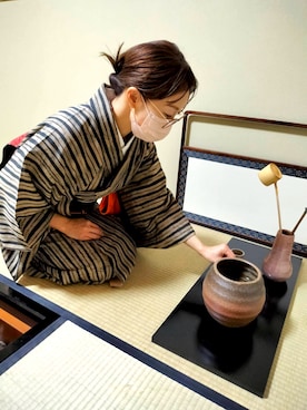 「アイテム（水着/着物・浴衣）」を使った、sakanaeeさん（レディース・155cm・40代）の秋コーディネート