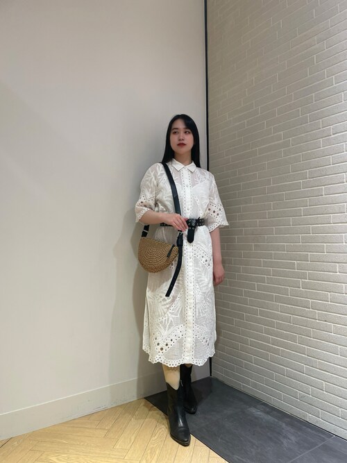 ALLSAINTS ワンピース MERIA BRODERIE MIDI DRESS | ミディ