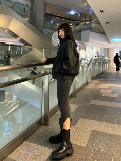 ALLSAINTS（オールセインツ） ワンピース MURIEL 2-IN-1 KNITTED SLIM