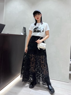 「ALLSAINTS（オールセインツ）のアイテム」を使った、Natsuさん（骨格ウェーブ・レディース・159cm）の夏コーディネート