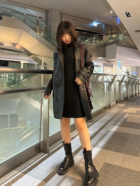 「ALLSAINTS（オールセインツ）のアイテム」を使った、Natsuさん（レディース・159cm）の秋コーディネート