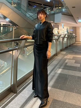 「ALLSAINTS（オールセインツ）のアイテム」を使った、Natsuさん（レディース・159cm）の秋コーディネート