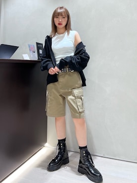 「ALLSAINTS（オールセインツ）のアイテム」を使った、Natsuさん（骨格ウェーブ・レディース・159cm）の春コーディネート