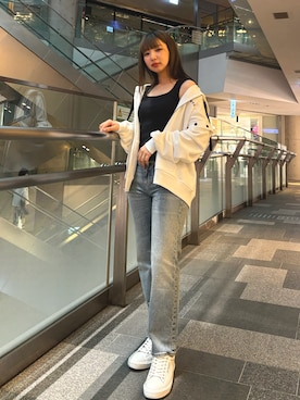 「ALLSAINTS（オールセインツ）のアイテム」を使った、Natsuさん（骨格ウェーブ・レディース・159cm）の夏コーディネート