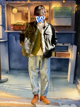 「PENNEYS（ぺニーズ）のアイテム」を使った、ホンマヨさん（メンズ・175cm）の秋コーディネート