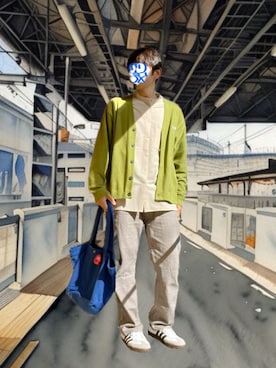 「PENNEYS（ぺニーズ）のアイテム（トップス）」を使った、ホンマヨさん（メンズ・175cm）の秋コーディネート