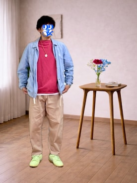 「アイテム（その他アウター）」を使った、ホンマヨさん（メンズ・175cm）の春コーディネート