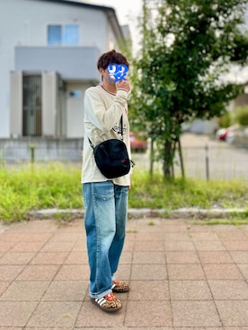「BEAMS BOY（ビームスボーイ）のアイテム」を使った、ホンマヨさん（メンズ・175cm）の秋コーディネート