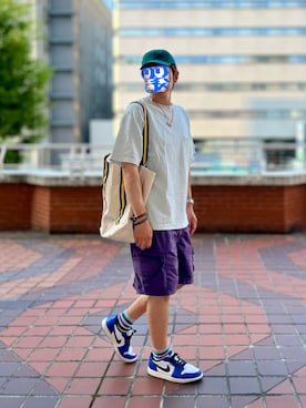 「GU（ジーユー）のアイテム」を使った、ホンマヨさん（メンズ・175cm）の夏コーディネート