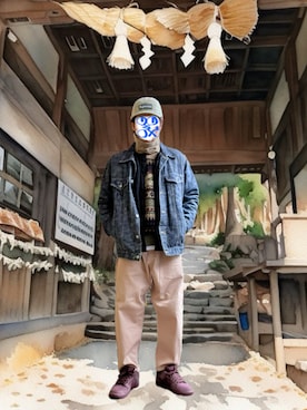 ホンマヨさん（メンズ・175cm）の冬コーディネート