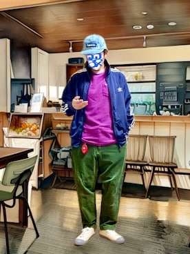 「アイテム（財布/小物）」を使った、ホンマヨさん（メンズ・175cm）の秋コーディネート