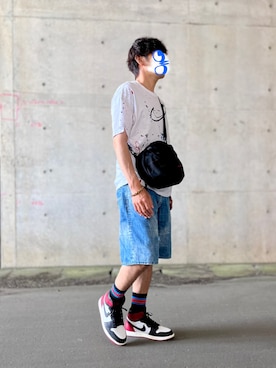 「NIKE（ナイキ）のアイテム」を使った、ホンマヨさん（メンズ・175cm）の夏コーディネート