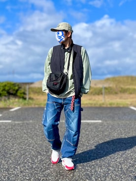 「アイテム（その他）」を使った、ホンマヨさん（メンズ・175cm）の秋コーディネート