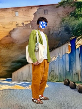 「Supreme （シュプリーム）のアイテム」を使った、ホンマヨさん（メンズ・175cm）の秋コーディネート