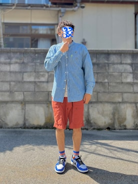 「アイテム（レッグウェア）」を使った、ホンマヨさん（メンズ・175cm・40代）の秋コーディネート