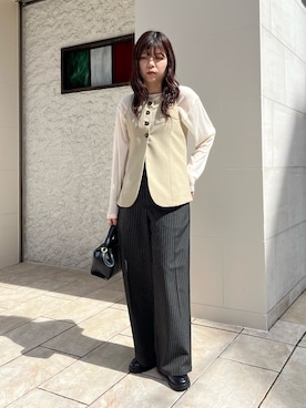 「&g'aime（アンジェム）のアイテム」を使った、ユウさん（レディース・157cm）の春コーディネート