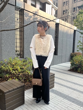 「CLEIO（クレイオ）のアイテム」を使った、ユウさん（レディース・157cm）の冬コーディネート