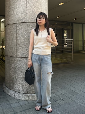 「CLEIO（クレイオ）のアイテム」を使った、ユウさん（レディース・157cm）の夏コーディネート