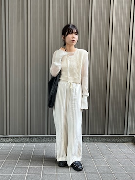 「アイテム（パンツ）」を使った、ユウさん（レディース・157cm・20代）の夏コーディネート