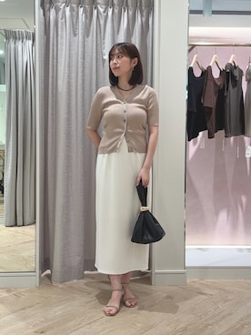 「NOLLEY’S（ノーリーズ）のアイテム（アクセサリー）」を使った、asano1019さん（レディース・162cm）の夏コーディネート