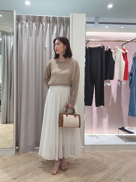 「NOLLEY’S（ノーリーズ）のアイテム（アクセサリー）」を使った、asano1019さん（レディース・162cm）の夏コーディネート