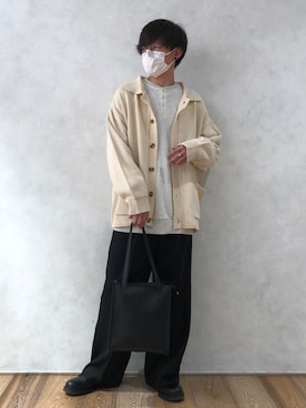 「Coming soon…」｜「アイテム（スウェット）」を使った、PairPair_menさん（メンズ・170cm）の春コーディネート