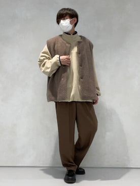 「新年一発目」｜「アイテム（スウェット）」を使った、PairPair_menさん（メンズ・169cm）の冬コーディネート