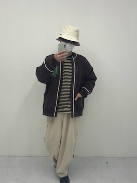 「pairpair」｜「アイテム（帽子）」を使った、PairPair_menさん（メンズ・170cm）の冬コーディネート