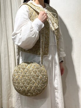 「ehka sopo（エヘカソポ）のアイテム（シャツワンピース）」を使った、anさん（レディース・151cm）の冬コーディネート