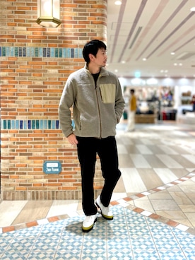 「デサント」｜murakamiさん（メンズ・179cm）の秋コーディネート