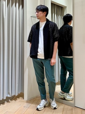 「麻パンツ」｜murakamiさん（メンズ・179cm）の夏コーディネート