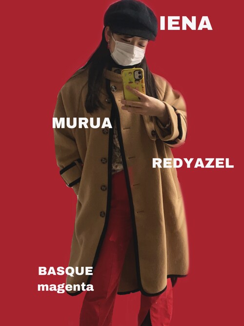 REDYAZEL（レディアゼル）の「配色パイピングラグランコート（その他 