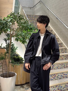「GU（ジーユー）のアイテム（デニムジャケット）」を使った、fumiyaさん（メンズ・173cm）の秋コーディネート