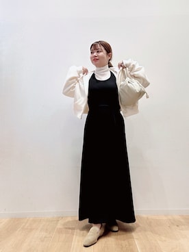 「アイテム（ローファー）」を使った、umechiさん（レディース・150cm）の秋コーディネート