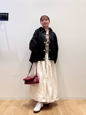 「デートコーデ」｜「アイテム（その他アウター）」を使った、umechiさん（レディース・150cm）の秋コーディネート