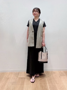 「URBAN RESEARCH（アーバンリサーチ）のアイテム（ワンピース）」を使った、umechiさん（レディース・150cm）の夏コーディネート