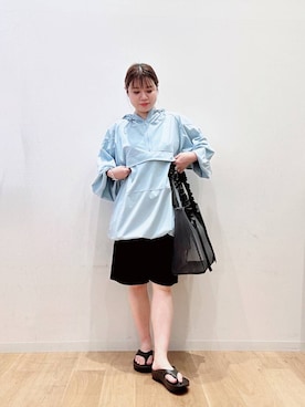 「URBAN RESEARCH（アーバンリサーチ）のアイテム（ジャケット/アウター）」を使った、umechizuさん（レディース・150cm）の夏コーディネート