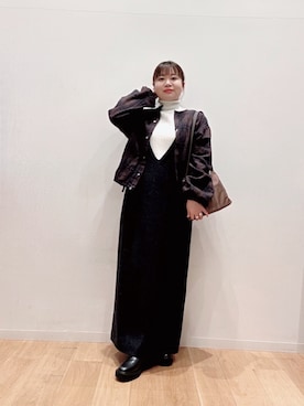「URBAN RESEARCH ROSSO WOMEN（アーバンリサーチ　ロッソ）のアイテム」を使った、umechiさん（レディース・150cm）の冬コーディネート
