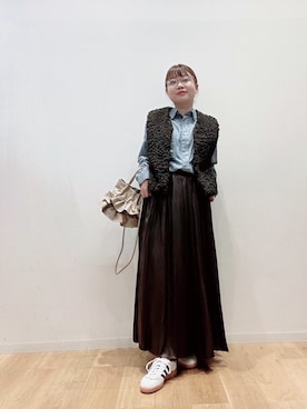 「秋のシャツ着こなし術」｜umechiさん（レディース・150cm）の秋コーディネート