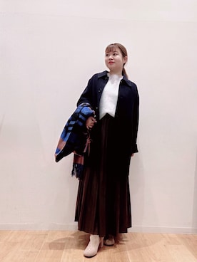「冬の注目アウター」｜umechiさん（レディース・150cm）の秋コーディネート
