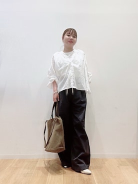 「RODE SKO（ロデスコ）のアイテム」を使った、umechiさん（レディース・150cm）の夏コーディネート