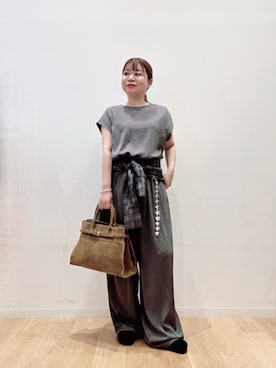 「URBAN RESEARCH DOORS（アーバンリサーチドアーズ）のアイテム（オールインワン・サロペット）」を使った、umechiさん（レディース・150cm）の秋コーディネート