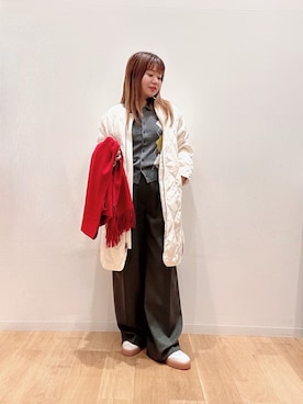 「アイテム（その他アウター）」を使った、umechiさん（レディース・150cm）の冬コーディネート