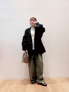 「アイテム（バレエシューズ）」を使った、umechiさん（レディース・150cm）の秋コーディネート