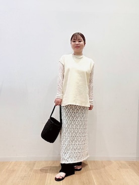 「URBANRESEARCH」｜「アイテム（アクセサリー）」を使った、umechizuさん（レディース・150cm）の夏コーディネート