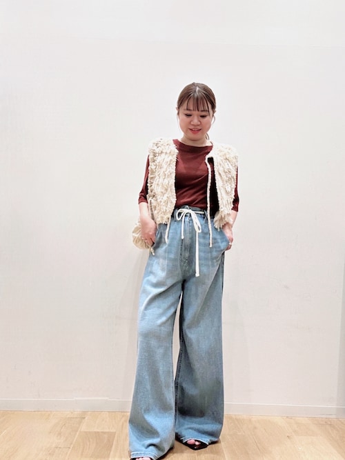 URBAN RESEARCH　綿麻デニムイージーパンツ　38 URBAN RESEARCH｜『3サイズ展開』綿麻デニムイージーパンツ