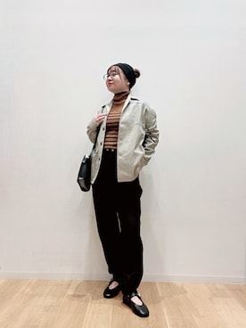 「アイテム（バレエシューズ）」を使った、umechiさん（レディース・150cm）の秋コーディネート
