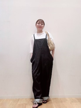 「アイテム（オールインワン・サロペット）」を使った、umechiさん（レディース・150cm）の夏コーディネート
