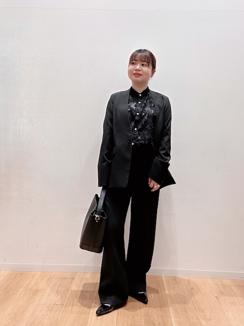 セットアップ対応』ノーカラージャケット（ノーカラージャケット