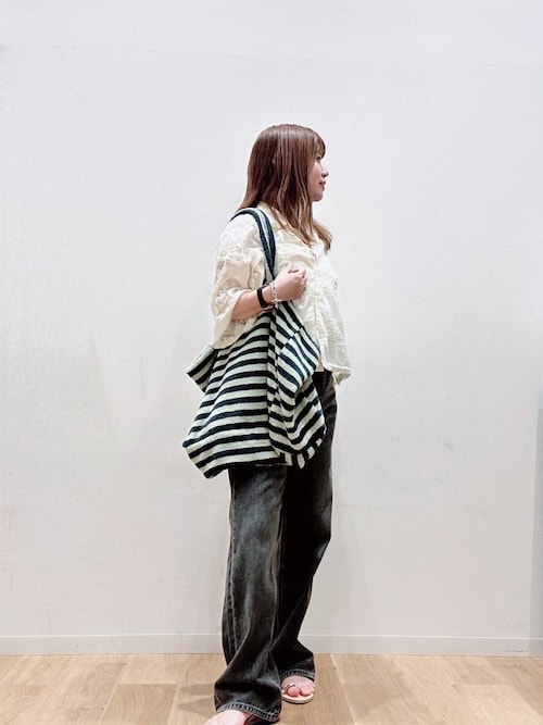 crinkle crinkle crinkle カジュアルシャツ レディース クリンクルクリンクルクリンクル 中古　古着 クリンクル フリルシャツ レディース SIZE F (M) crinkle 中古
